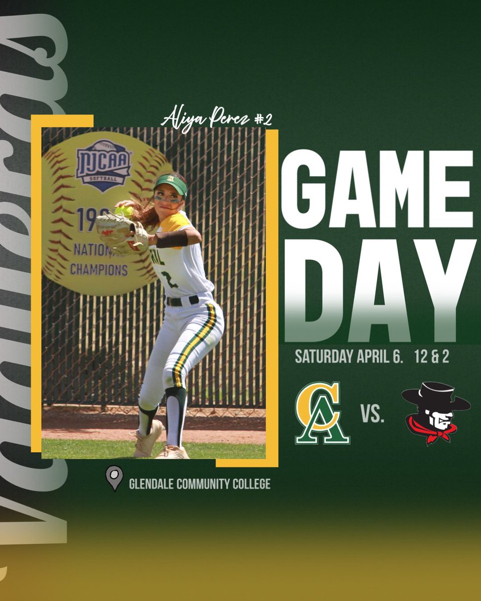 Happy Game Day 🤠
Your Vaqueras hit the road for a doubleheader against Glendale CC. Game times are 12 &amp; 2 hope to see you there! 💪🏼🥎