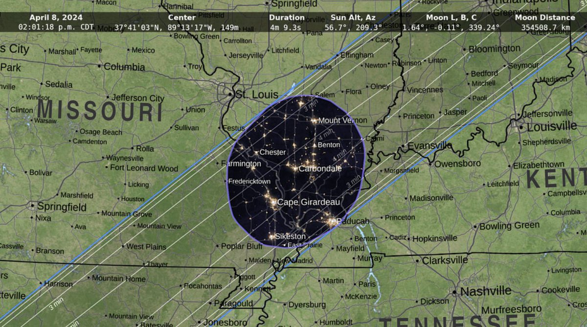 The Moon is a rugged world of peaks &amp; craters. Since it's so bumpy, the shadow it casts is not quite round. Topography data from our Lunar Reconnaissance Orbiter helps solar eclipse mappers predict exactly where the Moon's shadow will fall.  science.nasa.gov/stories/total-…
