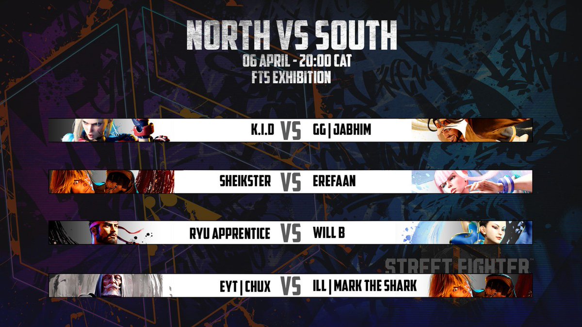 Big action tonight as we see Nigeria 🇳🇬 going up against South Africa 🇿🇦 in some of the best SF6 action you’ll find coming out of the African region 🔥💪🏼 🎤 : @iam_fif3 ⏰ : 20:00 📆 : Tonight, 06 April 2024 📺 : twitch.tv/iam_fif3 #FGCAfrica #StreetFighter6 #SF6