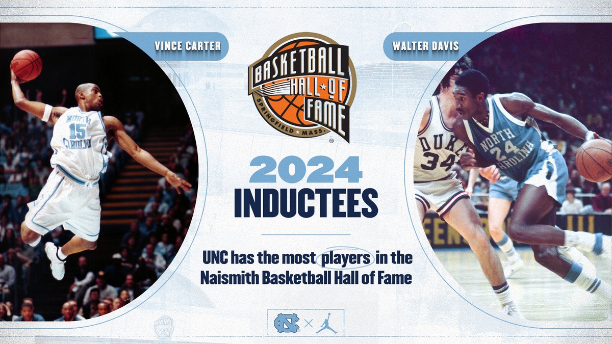 Vince Carter & Walter Davis Elected To Naismith Hall Of Fame 🙌 🔗: bit.ly/4aKPWmc