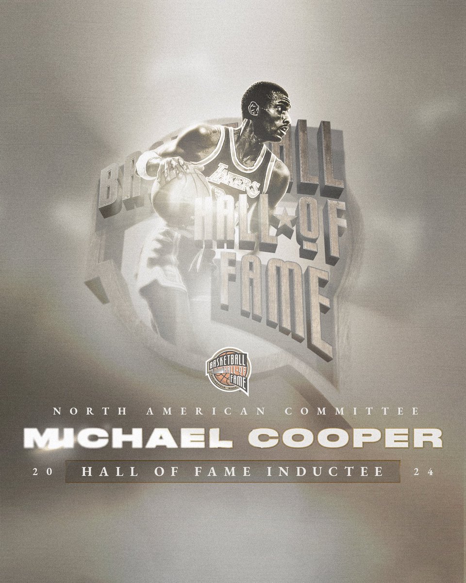 Congratulations to 5x @NBA Champion and 8x NBA All-Defensive Team member, #24HoopClass inductee Michael Cooper.