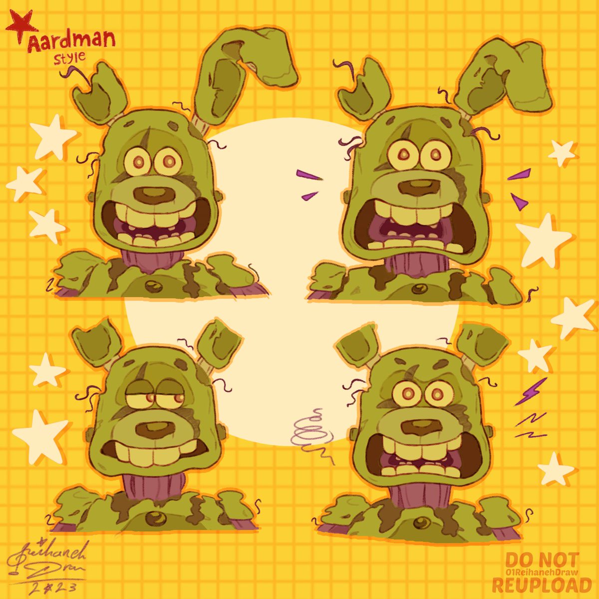 'Michael! where is the Wensleydale cheese lad??'✨🧀 #fnaf #fnaffanart #springtrap