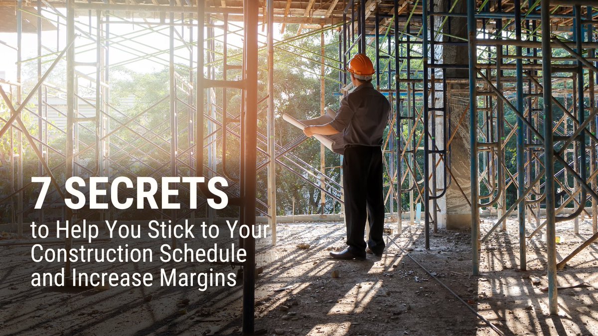Sticking to a #ConstructionSchedule isn't always easy. We reveal secrets to help you stay on track and increase margins. Click here ow.ly/KiHv50R5kqY #CommercialContractor #NYCBuilder