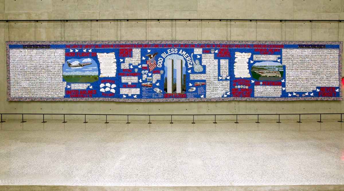 This #NationalHandmadeDay, we’re highlighting “The Victims Quilt,” a 60 ft quilt dedicated to the three 9/11 attack sites. Created as part of the America’s 9/11 Memorial Quilts Project, more than 500 individuals nationwide worked together to make a quilt.