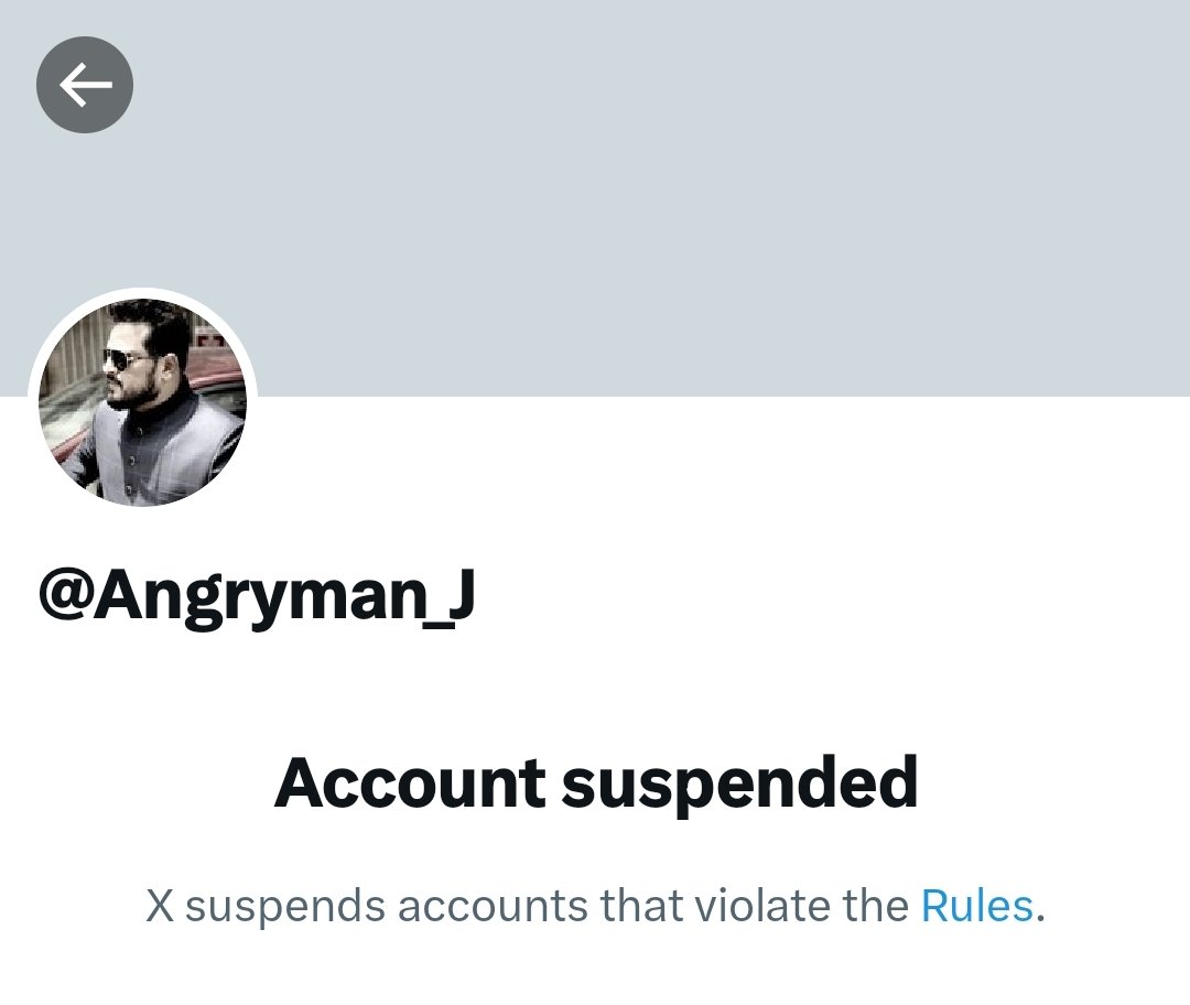 Hello lovely dear @X @XEng @elonmusk
@Angryman_J is legitimate account, I think he's wrongly suspended,
His suspension is unfair, This goes against the free speech policy of @X Kindly take note and restore @Angryman_J's account. 
@liuyuxxd @evanstnlyjones @XEng
#RestoreAngryman_J