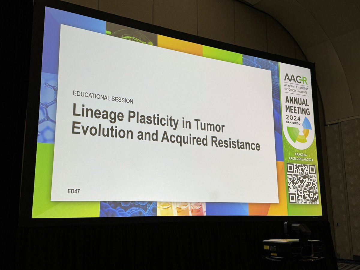 Of the 9 Educational Sessions this morning, I decided to attend the lineage plasticity and resistance. Session Chaired by Dr. Charlie Rudin
<a href="/AACR/">AACR</a> #AACR24