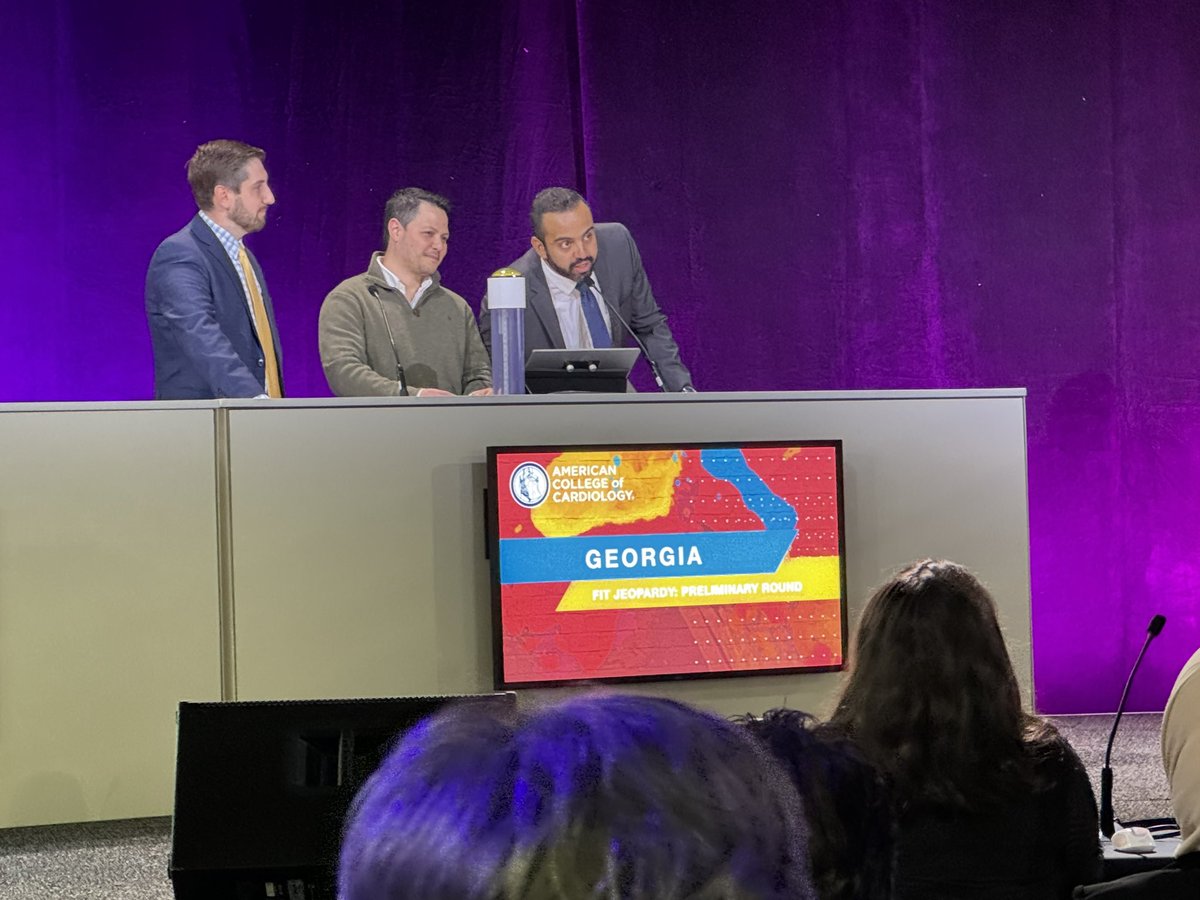 Congratulations to Wellstar MCG Cardiology team representing Georgia in FIT jeopardy competition! Good luck in Semifinals 👏👏 #WellstarCVTeam @AUG_University @MCGCardFellows @MCG_InternalMed