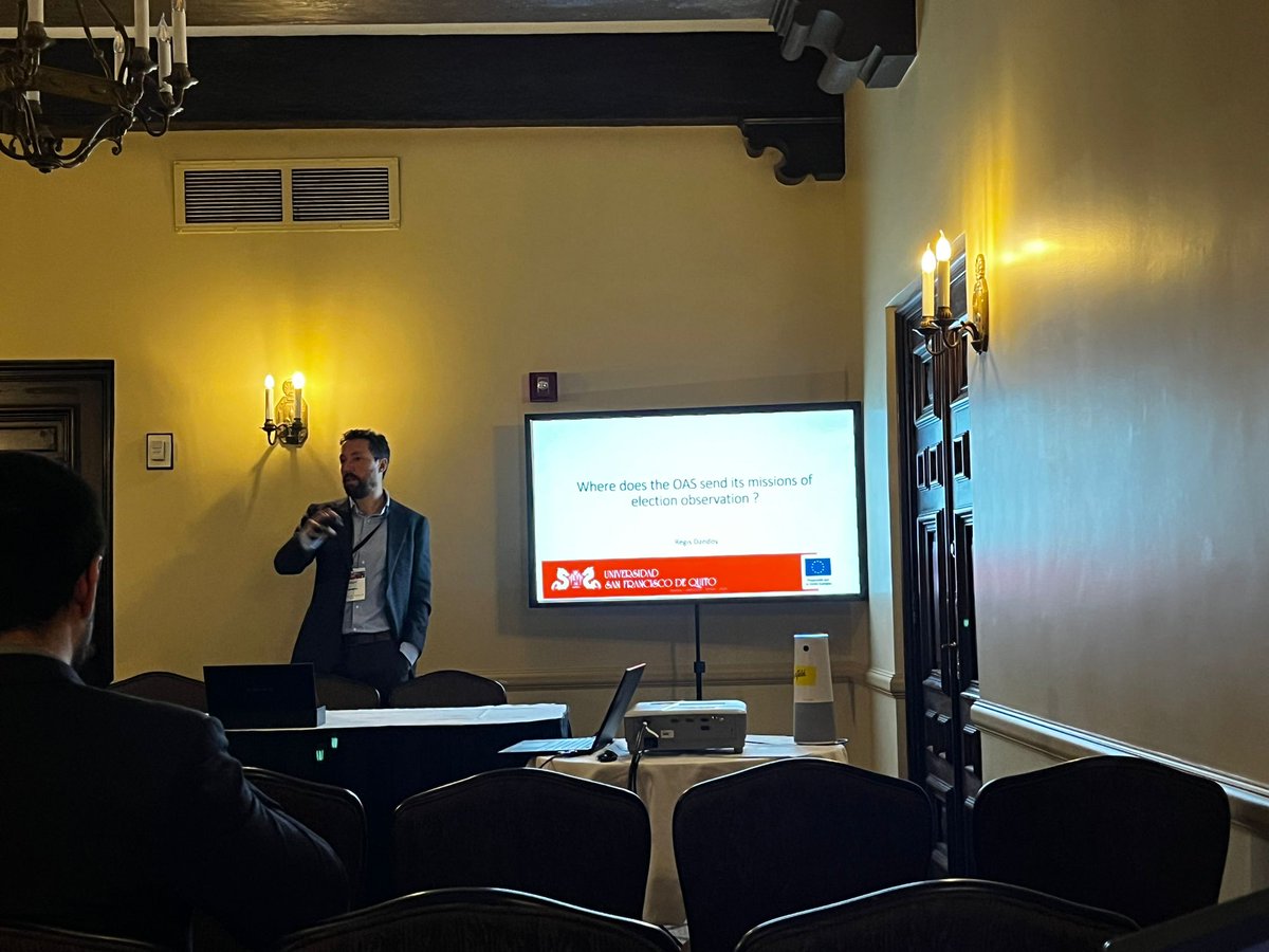 rdandoy's tweet photo. Today, I presented a paper of my #JMChair @DemObsEU on the missions of election observation deployed by the @OAS_official at the 2024 @MPSAnet conference https://t.co/Yjf968fC4v