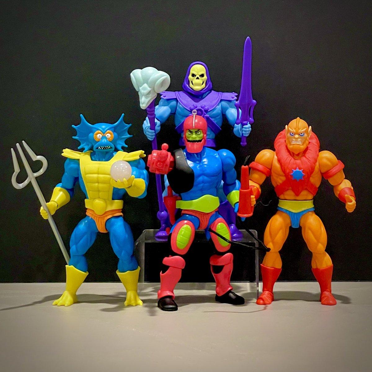 All #MOTU lines are judged on the merits of their #MerMan figures, and the #CartoonCollection RULES. #mastersoftheuniverse #MOTUOrigins #OceanWarlord #Filmation #HeMan #Mattel