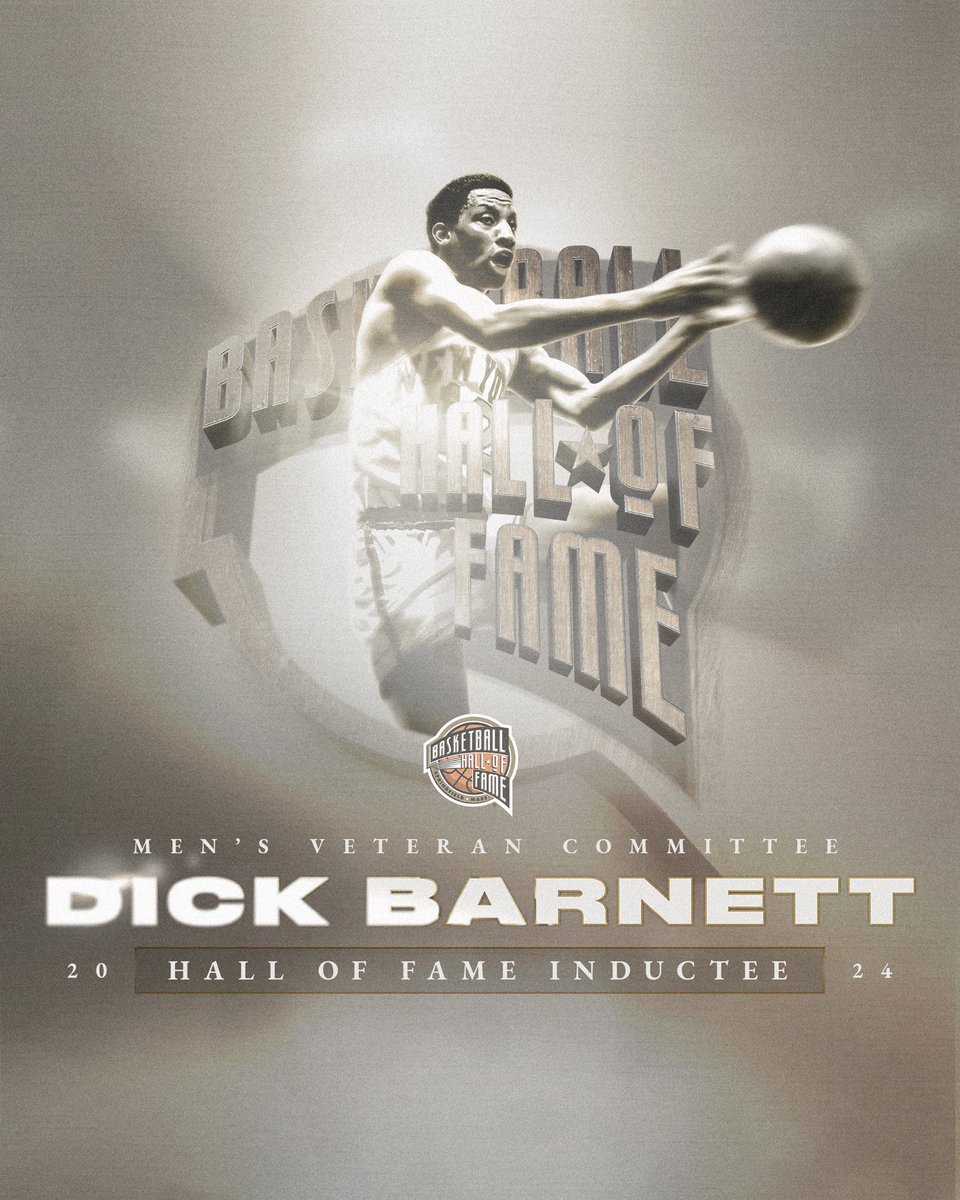Congratulations to 2x @NBA Champion and 3x NAIA National Champion, #24HoopClass inductee Dick Barnett.