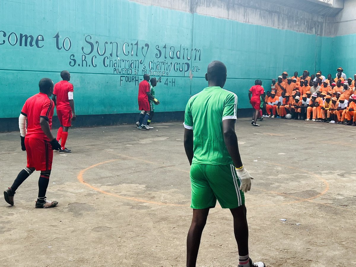 4-H Zimbabwe today hosted a sports tournament for inmates in Chikurubi Maximum Prison commemorating International day of sport for development and peace. @adidasfootball @ZPCS_PR