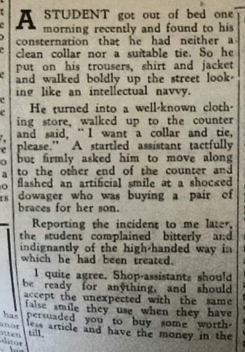 My grandma went to the same university as I did @BristolUni, and collected the student newspaper. I always enjoyed looking through the things she kept, and Facebook Memories reminds me of this fine example from 1948