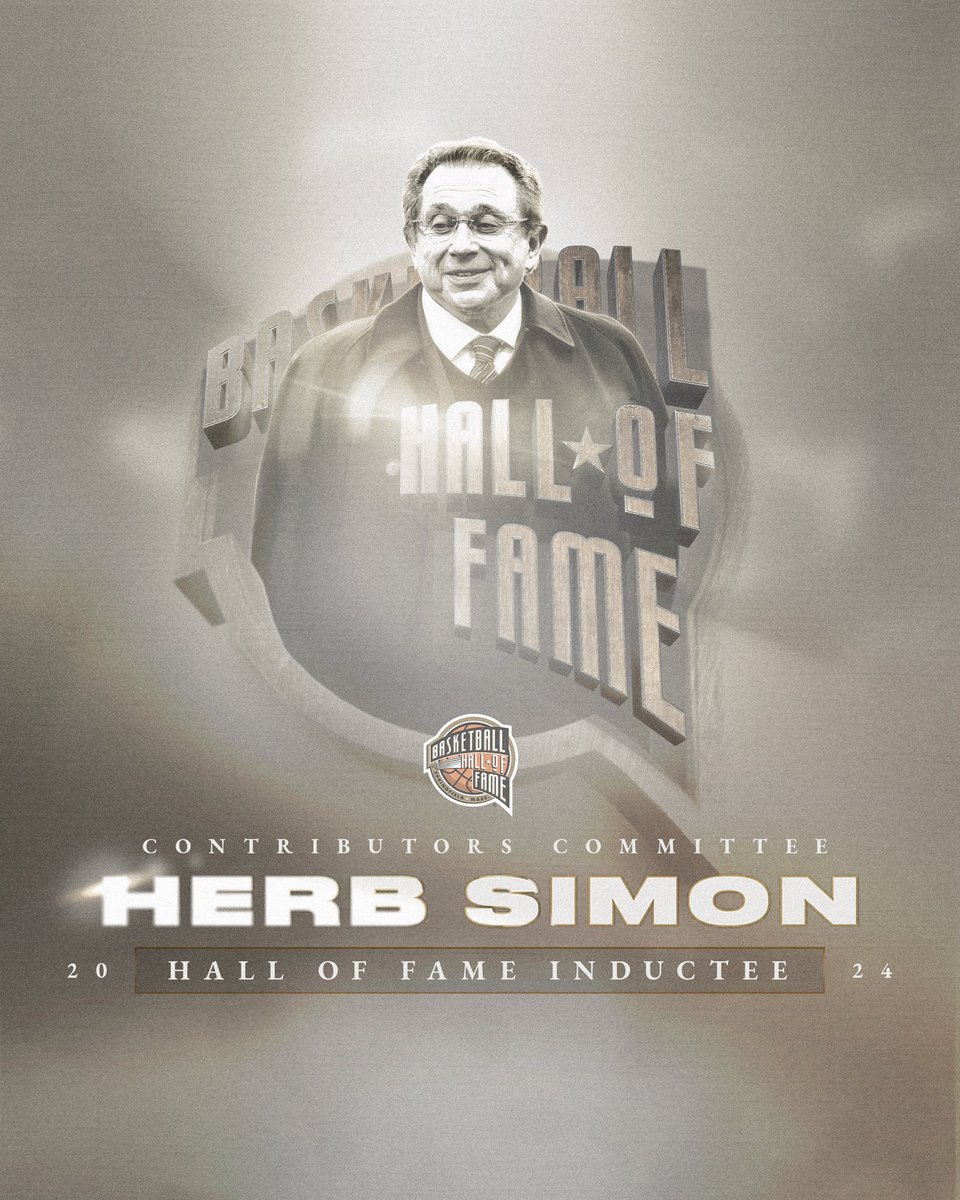 Congratulations to the longest-tenured governor in NBA history and a keystone in the Indiana basketball community, #24HoopClass inductee Herb Simon.