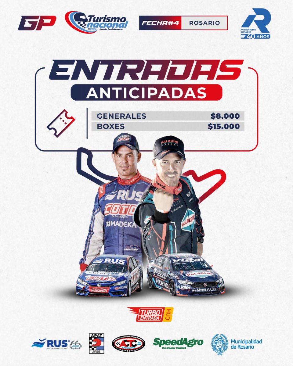 ¿Venis al #TNenRosario?

🏁 Te dejamos los precios de las entradas para que puedas disfrutar de la primera fecha de #LaMasFederal

#TurismoNacional

👉 Entradas en: turboentrada.com/landing/13377-…