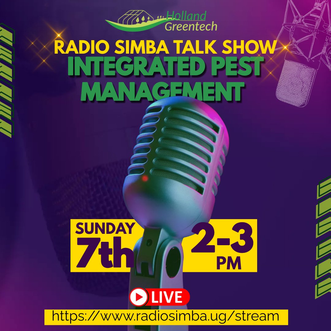 Listen In or Stream Online and get full insights on crop protection and how to monitor and manage your garden for pests and diseases.
#pest #pests #pestfree #pestcontrol #pestsolutions #pestmanagement #pestinspection #pestcontrollife #hollandgreentech #pestcontrolservice