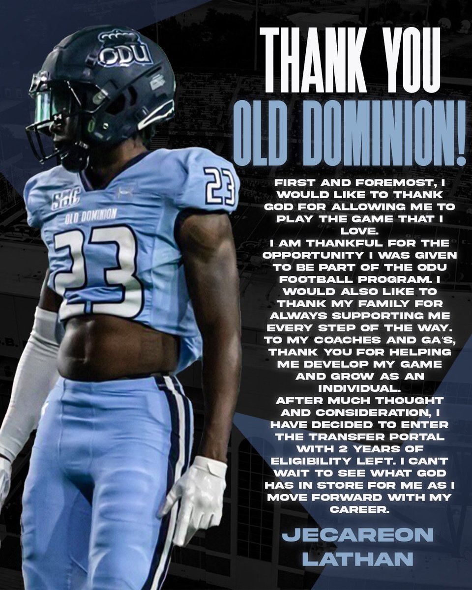 JeCareonL's tweet image. I Appreciate it ODU 💙