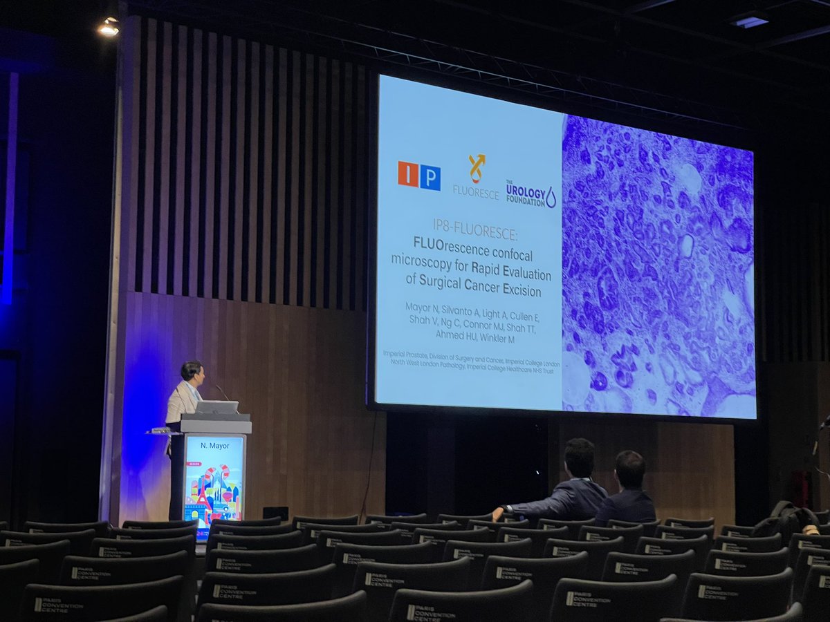 Imperial Prostate (@ip_london) on Twitter photo Our ACF <a href="/NikhilMayor/">Nikhil Mayor</a> presents #IP8FLUORESCE - a prospective cohort study investing #Histolog confocal microscopy vs conventional histopathology for detecting positive margins after radical prostatectomy
Results due to report soon! 👀 #EAU24 <a href="/Uroweb/">European Association of Urology (EAU)</a> @SageOfLondon1 Our ACF <a href="/NikhilMayor/">Nikhil Mayor</a> presents #IP8FLUORESCE - a prospective cohort study investing #Histolog confocal microscopy vs conventional histopathology for detecting positive margins after radical prostatectomy
Results due to report soon! 👀 #EAU24 <a href="/Uroweb/">European Association of Urology (EAU)</a> @SageOfLondon1