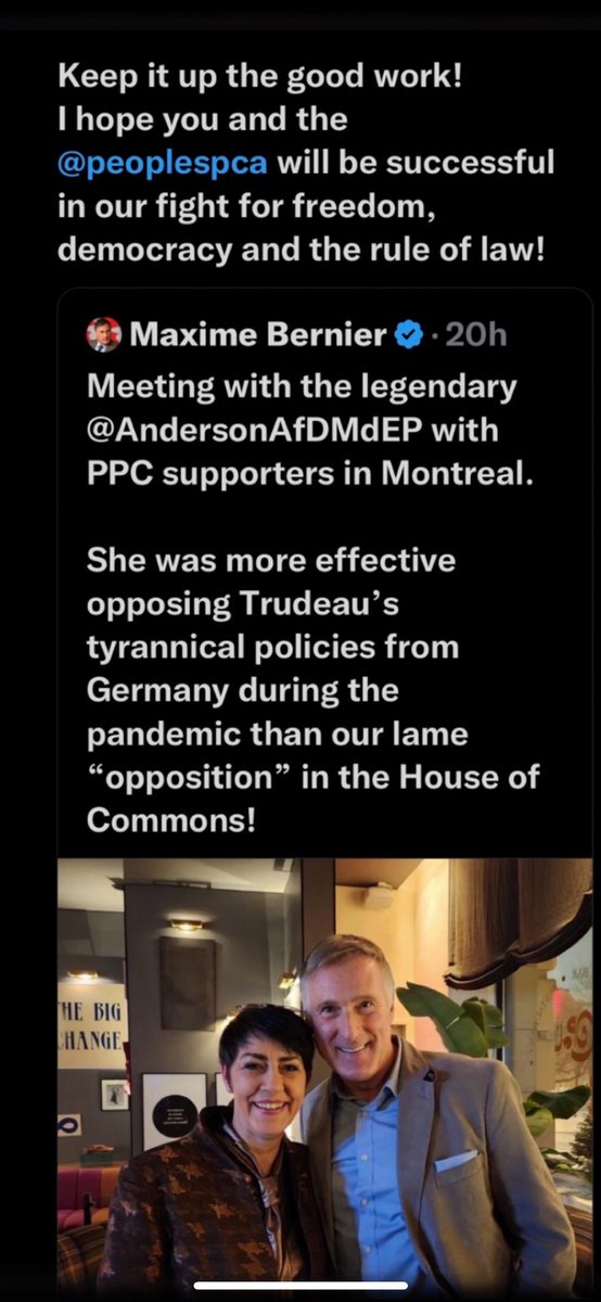 Harmony47383691's tweet photo. I Hate When People From Other Countries Come To Canada To Promote The PPC .. Looks Very Suspicious.. ๐ค ..
#ChristineAnderson #ForeignInterference
#ArriveScamPPC https://t.co/JcV3PcYxil