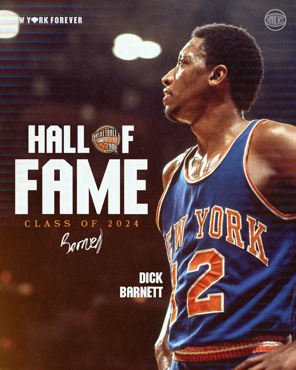 Congrats to Knick legend, Dr. Dick Barnett, on this incredible achievement!