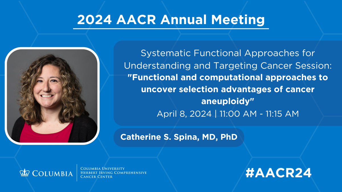 🔬 Exciting talk at #AACR2024!
👩‍🔬Alison Taylor, PhD
🧬A genome engineering approach using CRISPR-Cas9 genome editing, computational approaches, and organoid models to understand cancer aneuploidies and potential precision oncology targets for patients.
abstractsonline.com/pp8/#!/20272/p…