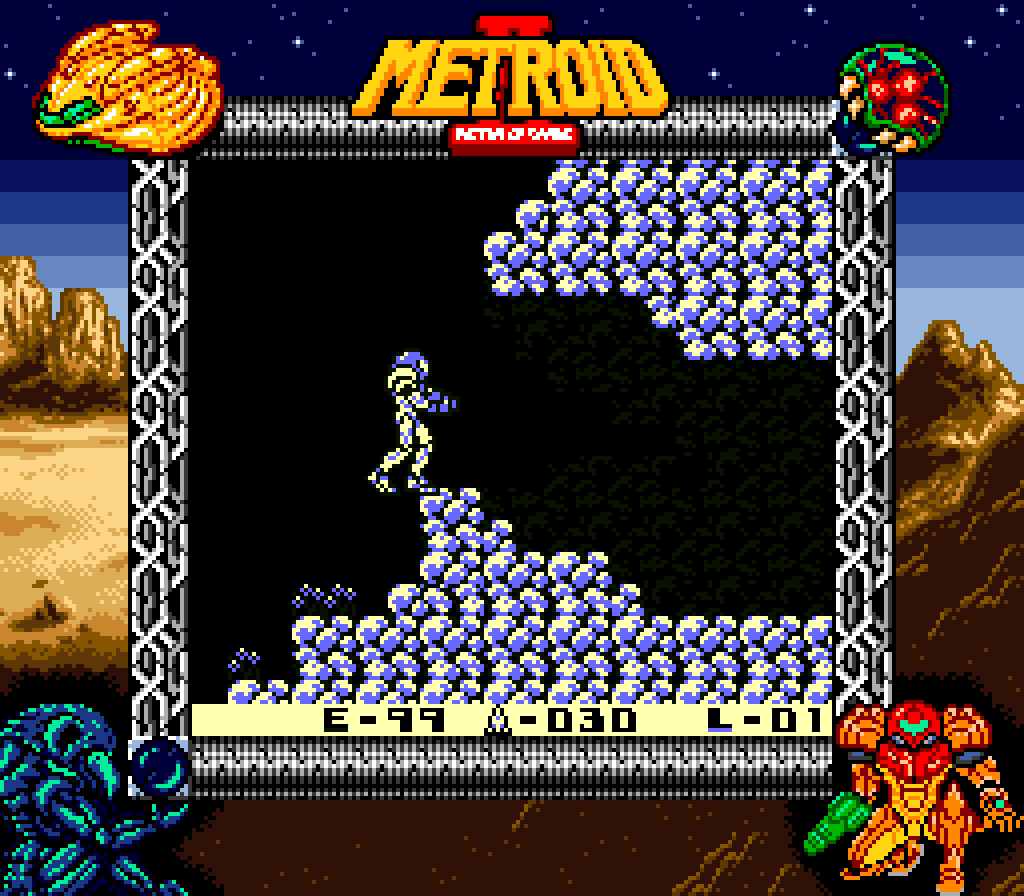 Ryallasha's tweet photo. Thanks @marc_robledo for this wonderful tool!
Check out what I've created with it:
Metroid II: SGB Enhanced, a full-color custom border with custom palette!!
Download link in following post below!! Hope y'all enjoy!
#Metroid #MetroidII #SuperGameBoy #SNES #GameBoy https://t.co/59hbBHiZw8