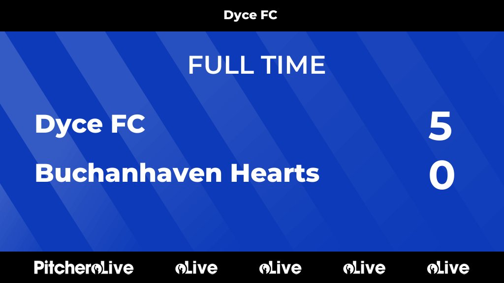 FULL TIME: Dyce FC 5 - 0 Buchanhaven Hearts #DYCBUC #Pitchero dycefc.com/teams/221602/m…