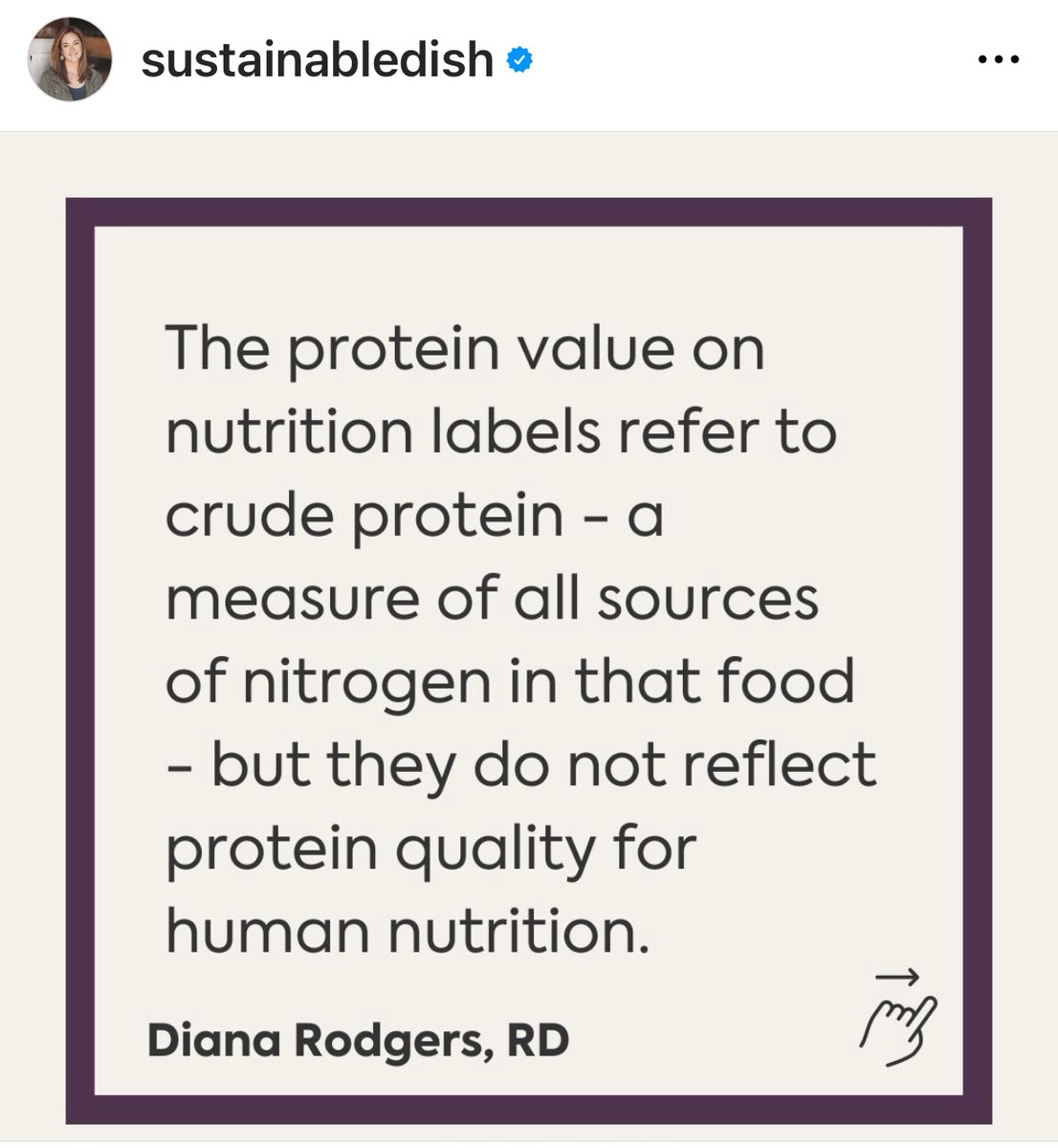 Diana Rodgers states it simply. @SustainableDish #healthcoach #sundayvibes #protein #power #fitover60 #yes2meat #lchf