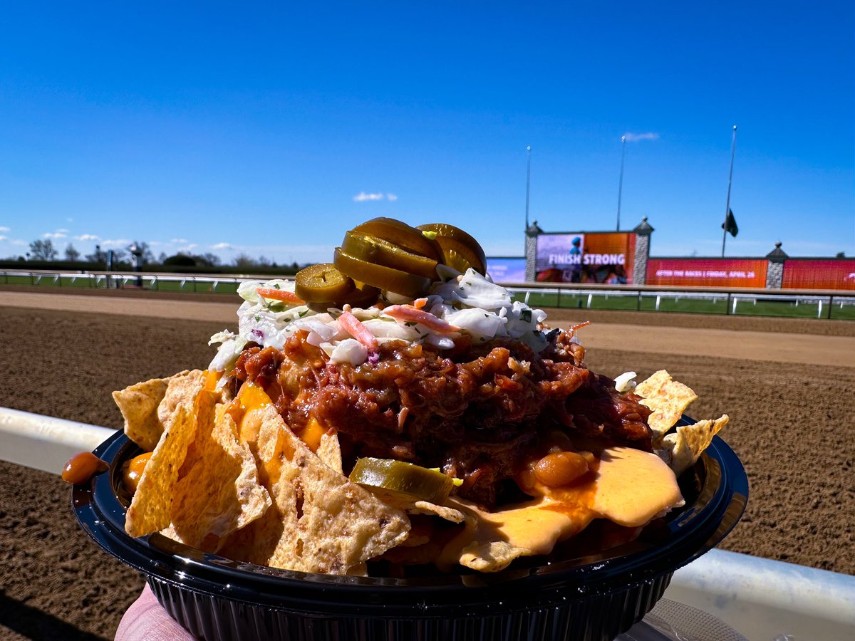 Brisket nachos today at Keeneland!