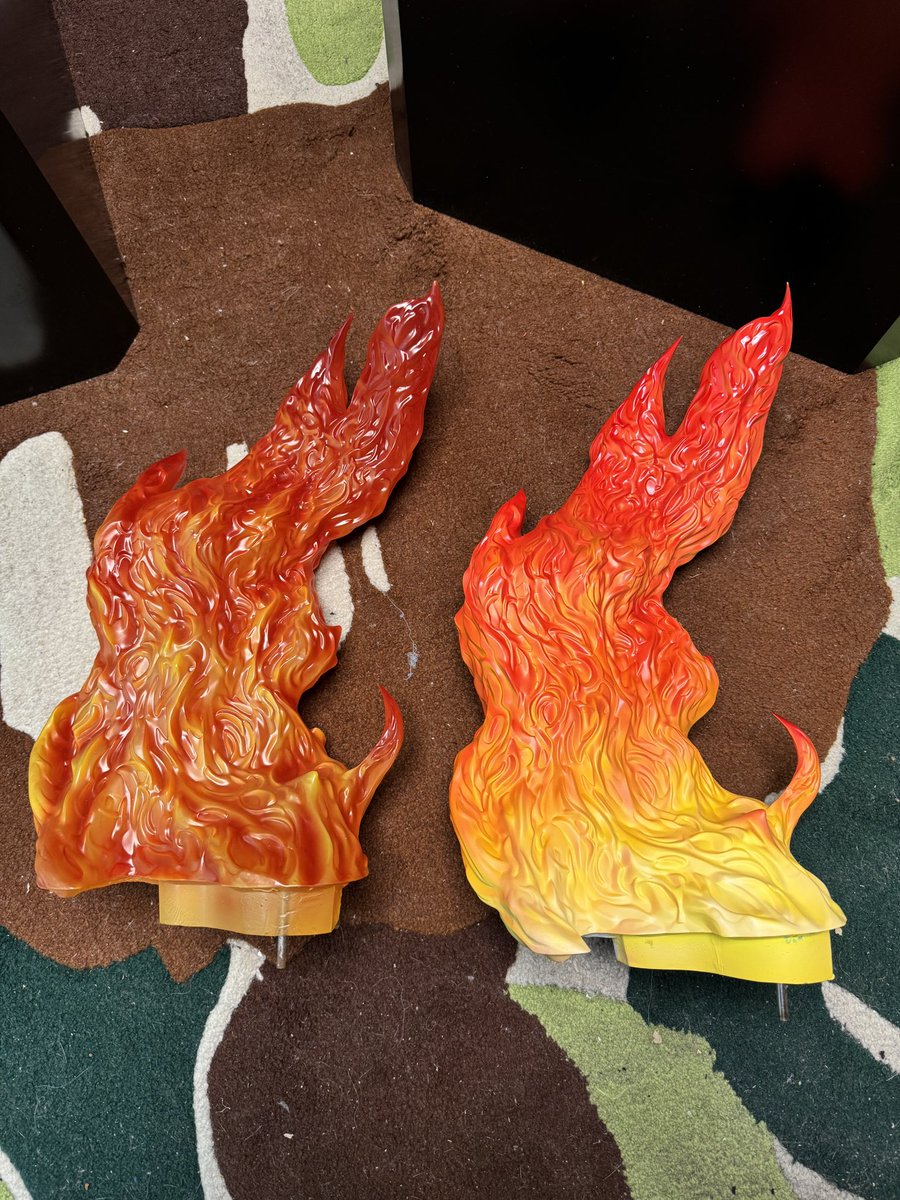 NecStudio's tweet photo. Players give different views on the transparent part of the flame, so in order to make the flame more prominent, stereoscopic and layered, we made a solid color flame version, canceled the transparent flame, and we returned the difference to the agent. https://t.co/bLQcPCHPGx
