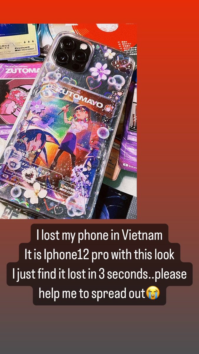 CandyBlossom92's tweet photo. RT plz) Please help🥲 I lost my phone on today’s Baekhyun Ho Chi Minh Vietnam concert
It is Iphone12 pro, black color, with the case as below

If you picked up my phone please DM me🥲 https://t.co/uVgqRX3RZu