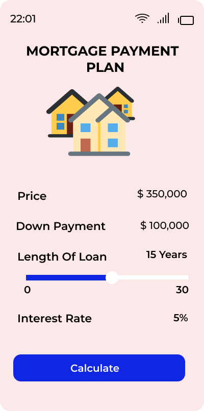 francikitundu's tweet photo. DailyUI designing a mortgage loan calculator #DailyUI #uiuxdesign #D004 https://t.co/DWLnMBNQxF