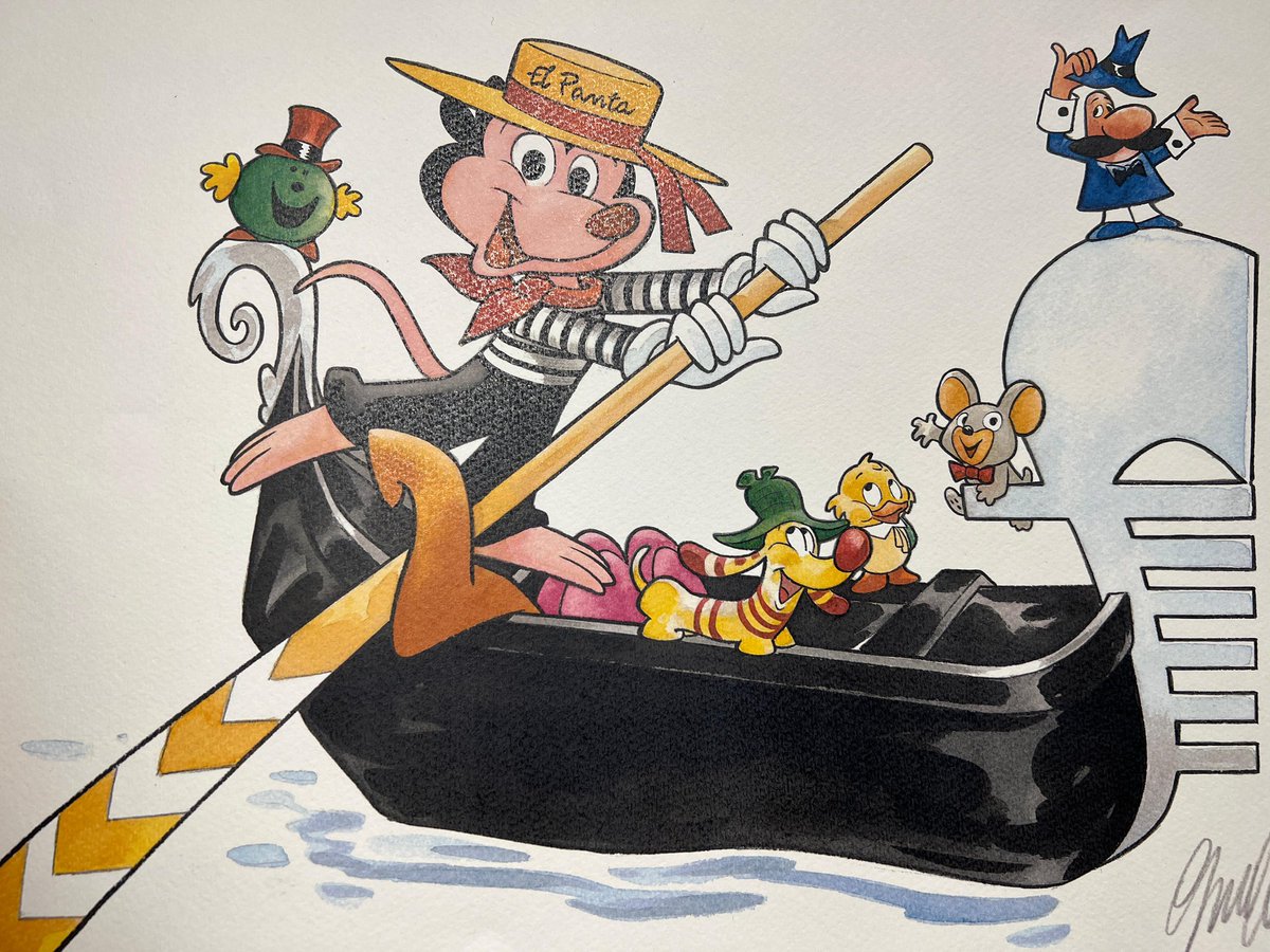 comunevenezia's tweet photo. 🧸🎉 L'assessore al Commercio, @SebaCostalonga, ha partecipato all'evento "Ledraplastic spa, la forza del made in Italy oggi come negli anni '60", organizzato da "Creature di Gomma - Museo del giocattolo vintage".

🔹 È un’iniziativa per celebrare i famosi pupazzi in gomma della storica azienda della famiglia Cosani, che ha lasciato un segno indelebile nel mondo dei giocattoli degli anni ‘60-‘70-‘80.

🛶 Su disegno dell’artista Giorgio Cavazzano, disegnatore veneziano, la ditta ha prodotto una pantegana sulla gondola, animale simbolo di Venezia, che è diventata un’icona del giocattolo.