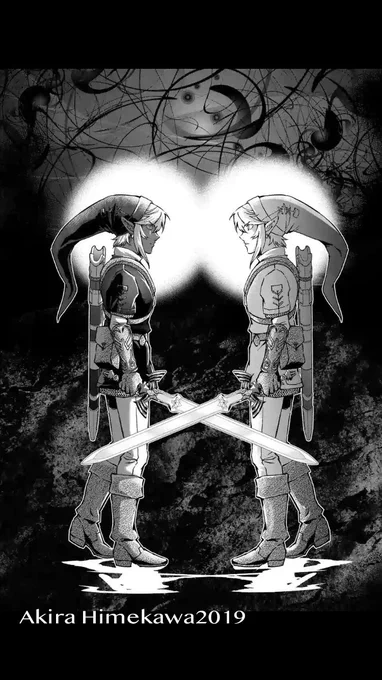 #対になってる絵をあげる#Zelda#トワプリ漫画 