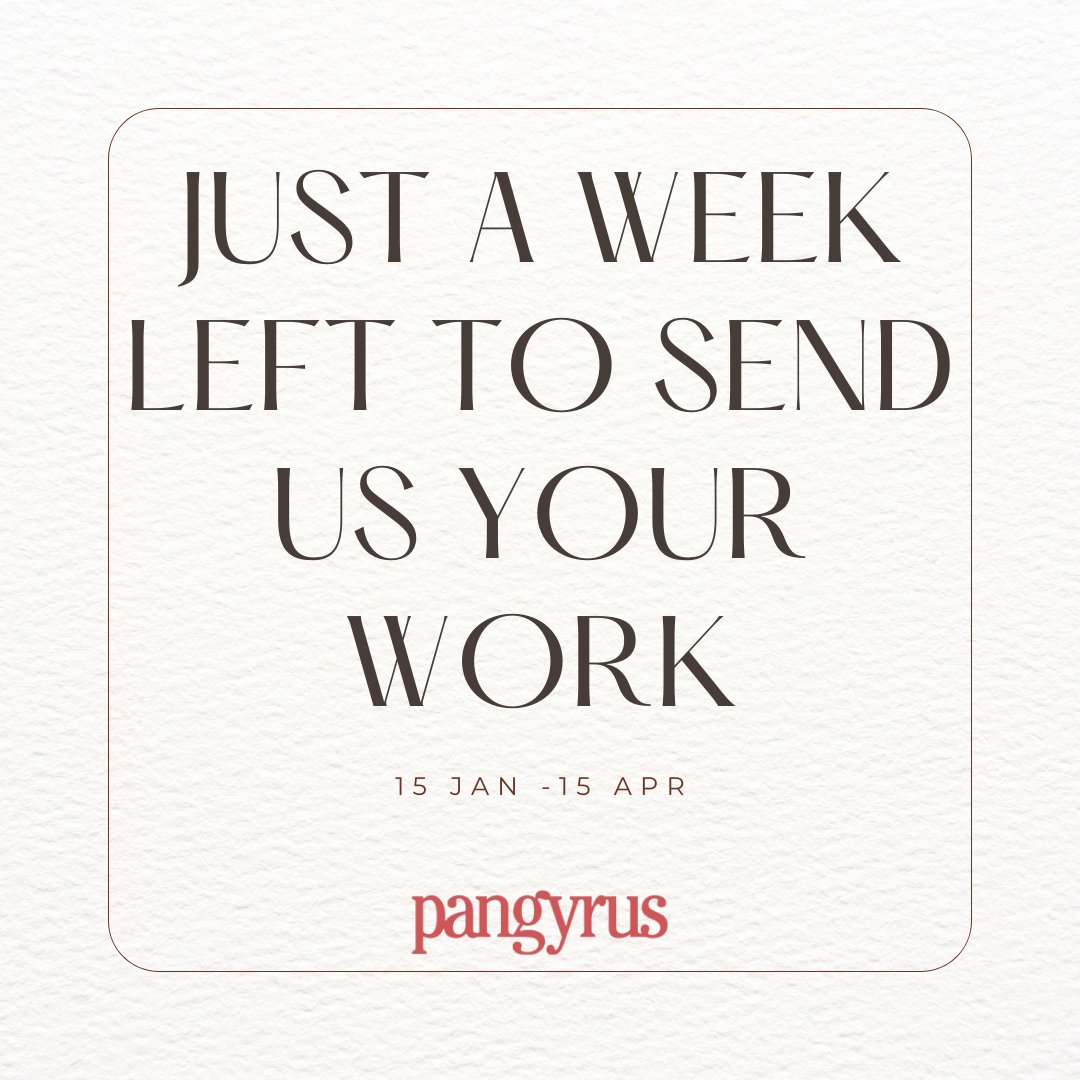 Pangyrus publishes well-crafted, thought-provoking essays, poems, stories, and comics online and in two print editions each year (one anthology and one specialty book). We welcome work in any genre and on all topics. pangyrus.submittable.com/submit