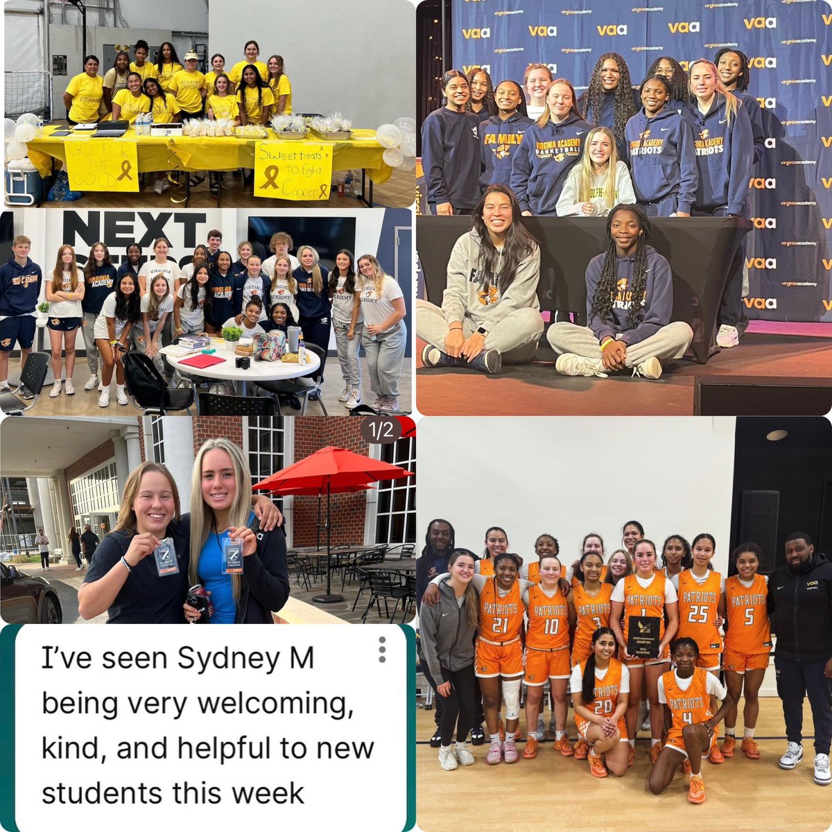 Today is #NationalStudentAthleteDay-We are just as proud of these young ladies in the classroom as we are of them on the court! Team GPA of 3.8, student ambassadors at VAA, and budding philanthropist’s are just a few of their achievements! 💙🧡🏀📚 #EverythingEarned #VISAA