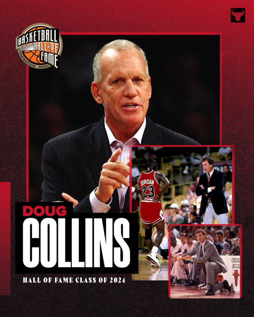 Congrats, Doug Collins! Doug Collins has been named to the Naismith Memorial Basketball @HoopHall of Fame.