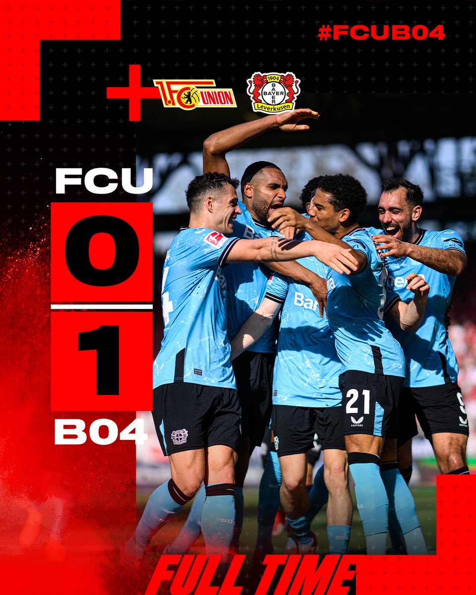 bayer04_en's tweet photo. 𝗙𝘂𝗹𝗹 𝗧𝗶𝗺𝗲 ⏸️

A HUGE THREE POINTS. 🤯🖤❤️

90+6' | 0-1 | #FCUB04 | #Bayer04 https://t.co/wRlHUkmVUP