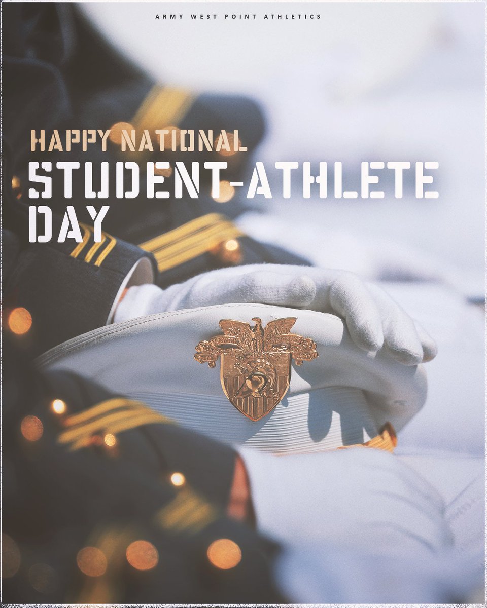 Today on #NationalStudentAthleteDay, we honor all of our cadet-athletes for their commitment on the fields of friendly strife, tireless work in the classroom, and their dedication to our country.