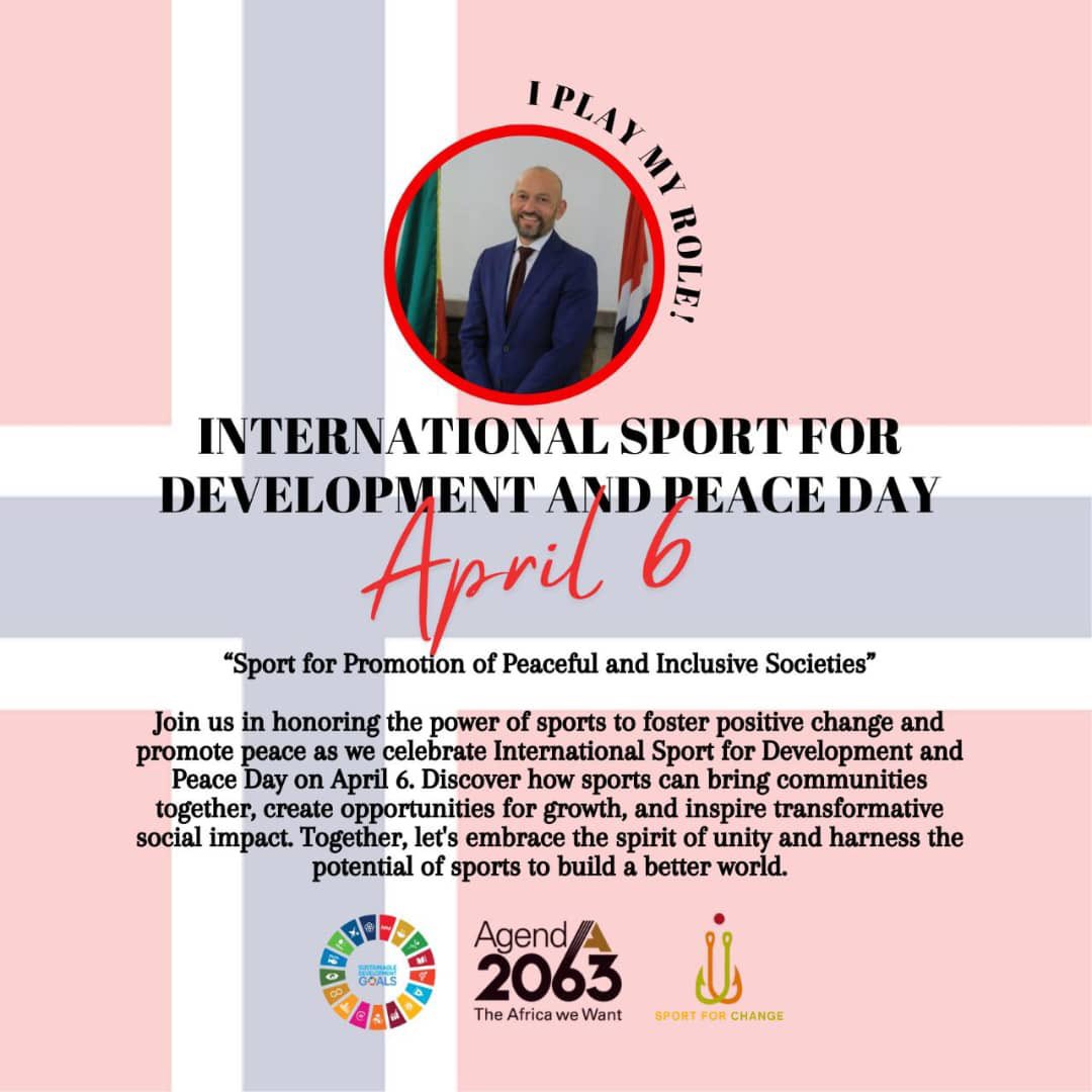 Marking the International Sport for Development and Peace Day, harnessing the power of sport to foster positive change and promoting peace. @5Dudu5 @mfaethiopia @NorwayMFA