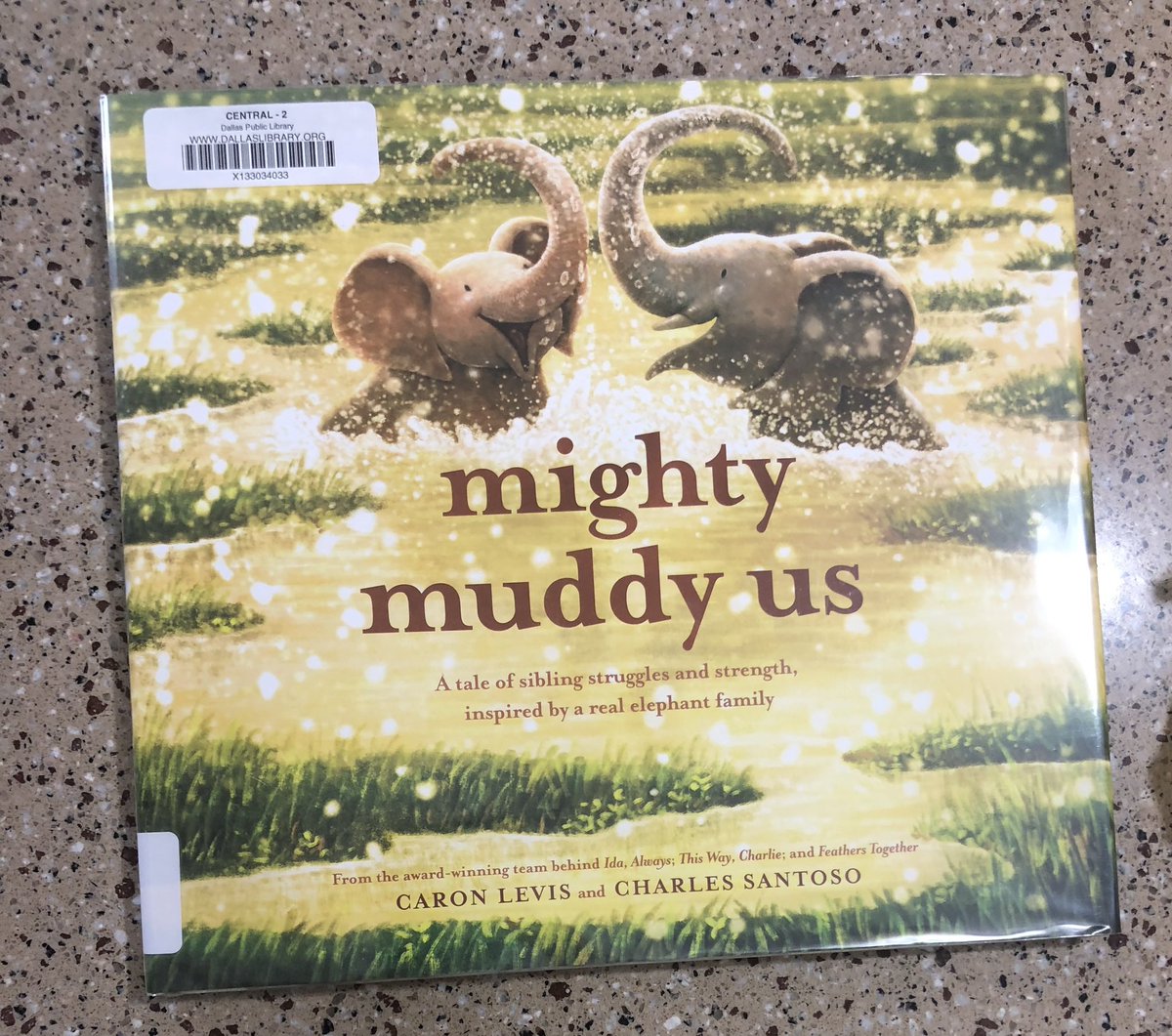 Wonderful sibling story based on an elephant family at Amboseli Park, Kenya. Ely struggles to stand at birth, Enid steps in as his watchful older sister. Illustrations are full of joy and life ❤️ them! 5⭐️ @caronlevis @minitreehouse @DISD_Libraries #bookaday