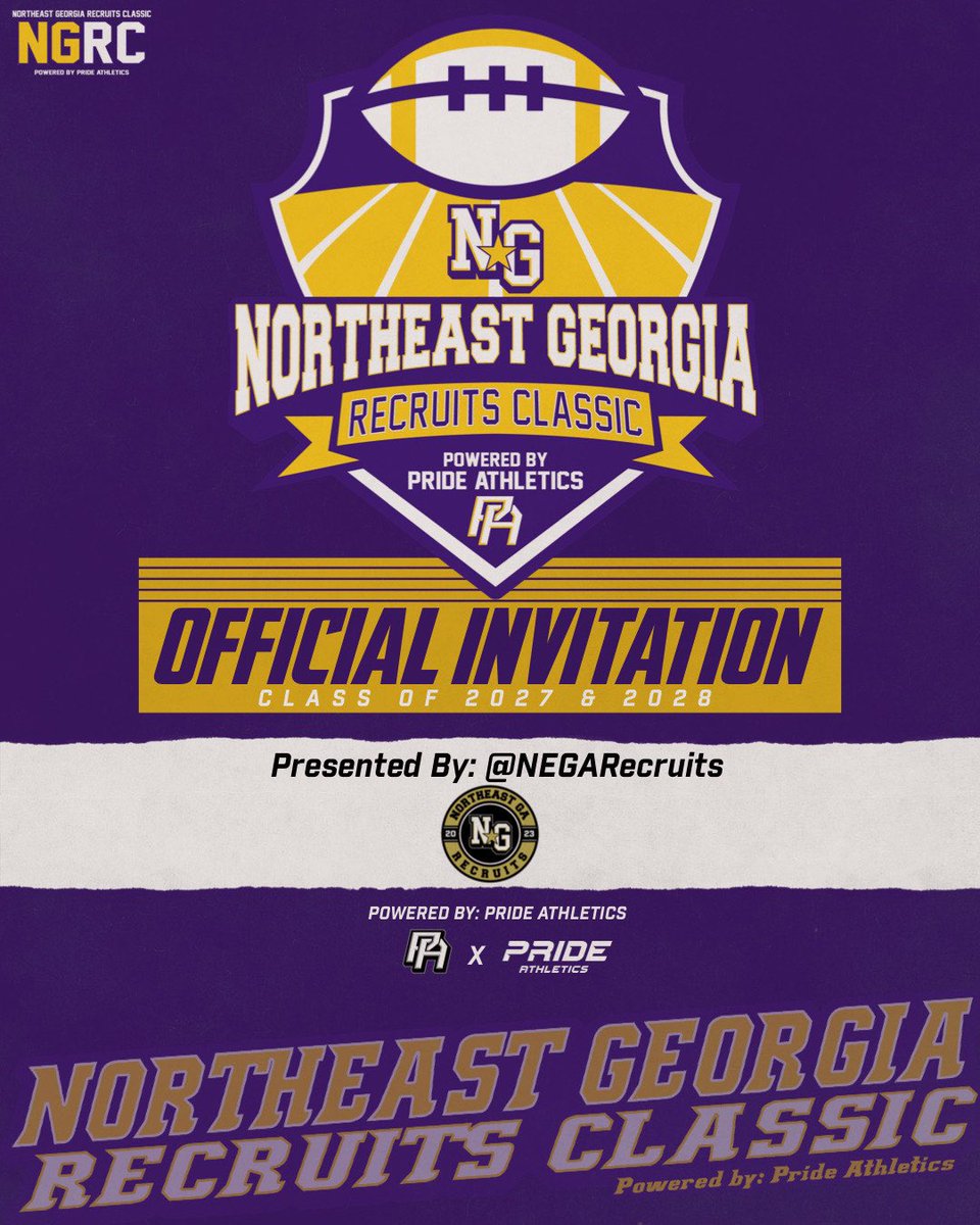 Thankful for my 2nd invitation from @NEGARecruits …can’t wait to compete again 🏈 @SwickONE8 @CollinsHillFB @aiefootballinfo @CoachCam_CHill @the006beast @darealcoachcam1 @BLinnell2 @coachaj_rathbun @coachMMartin54 @CoachBeck56 @Frfountain2002 @SCOOBZILLA730 @Nucheeze1…