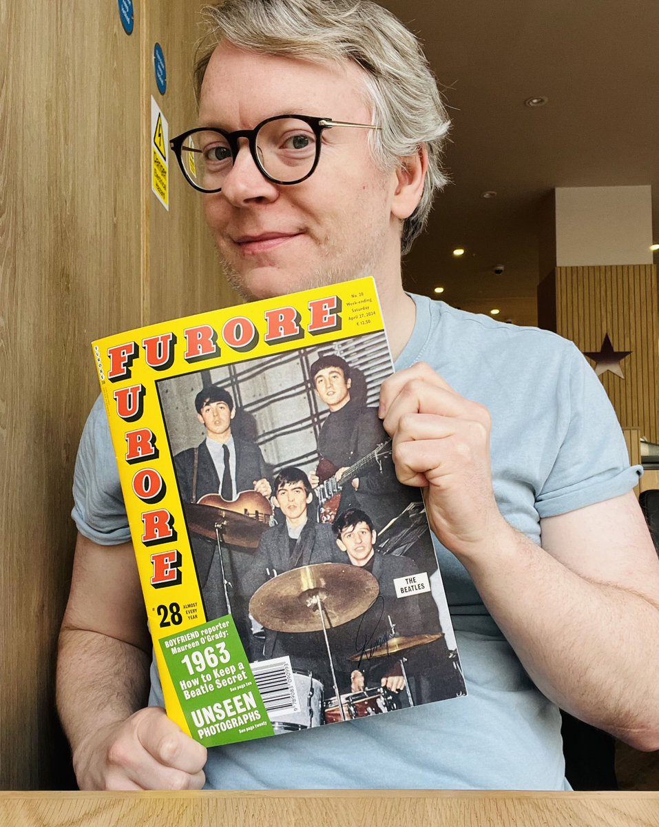 Saturday afternoon at the coffee shop in the company of @pietschreuders’s peerless Beatles edition of his Furore magazine. Forensic, deep dive Beatles reading recommended for all serious Beatle heads.
