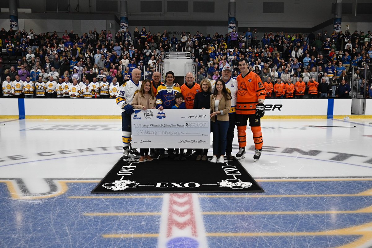 The V Foundation for Cancer Research (@thevfoundation) on Twitter photo We are forever grateful. ❤️
We cannot thank <a href="/StLouisBlues/">St. Louis Blues</a>, the Blues Alumni, and Kelly Chase enough for their support of cancer research. Together, they raised $600K for the cause. We are so appreciative! We are forever grateful. ❤️
We cannot thank <a href="/StLouisBlues/">St. Louis Blues</a>, the Blues Alumni, and Kelly Chase enough for their support of cancer research. Together, they raised $600K for the cause. We are so appreciative!