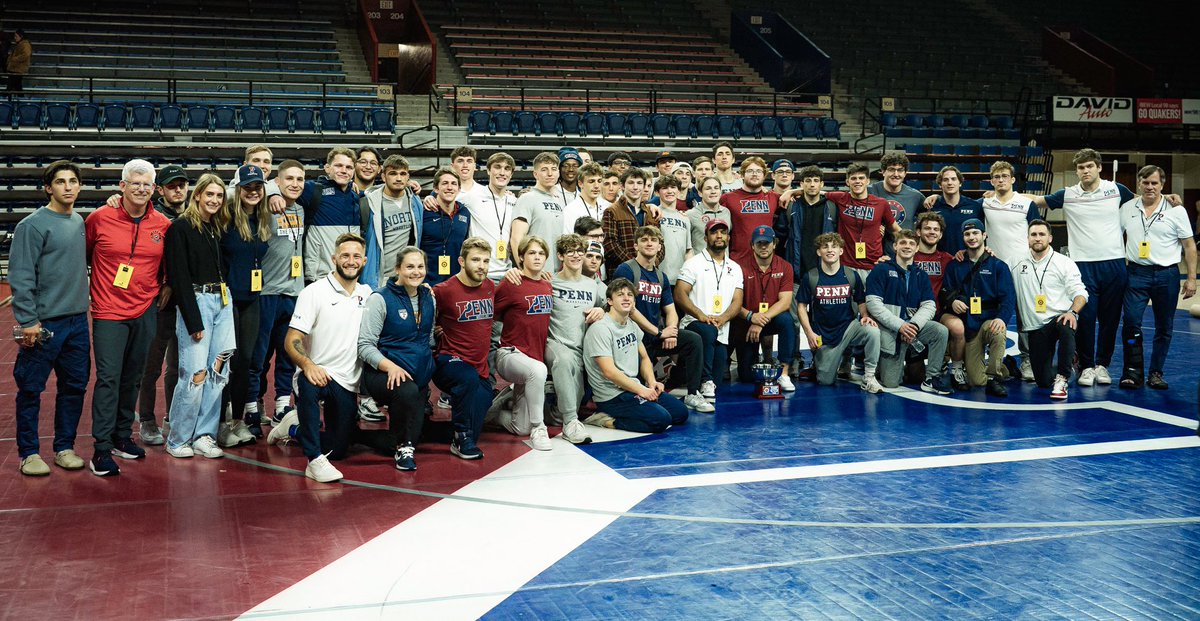 From the work this group puts in the classroom and on the mat, we couldn’t be prouder to celebrate you on #NationalStudentAthleteDay! #TheMovement x #FightOnPenn🔴🔵