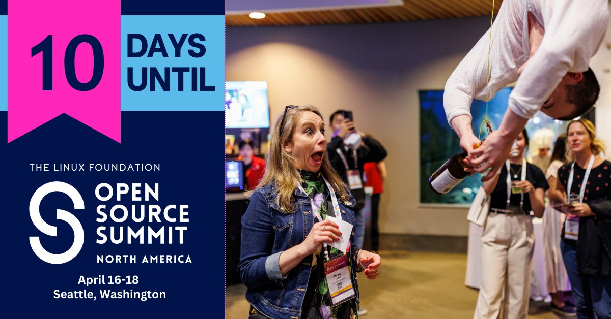 There are only 10 days left until #OSSummit North America takes Seattle by storm from April 16-18, and it's your last chance to SAVE! ⚡ Standard pricing ends tomorrow, April 7 at 11:59 PM PDT - register now & save US$150: hubs.la/Q02qr8B10 Schedule: hubs.la/Q02qrfrM0