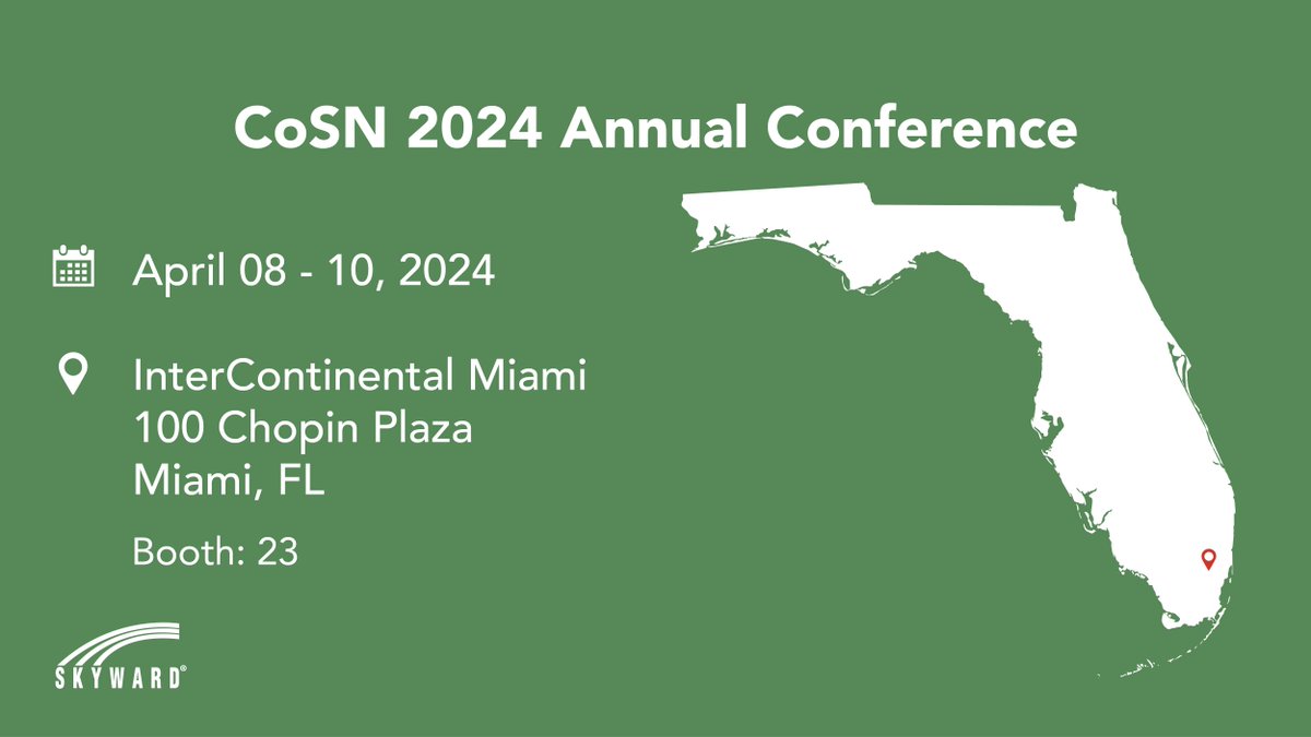 #CoSN2024, here we come! 🌴

<a href="/ChrisC_Skyward/">Chris Casey</a> is gearing up for a trip to the Sunshine State. If you're attending the <a href="/CoSN/">CoSN</a> Annual Conference next week, be sure to make a stop at booth 23 — he has a wealth of #EdTech knowledge to share!