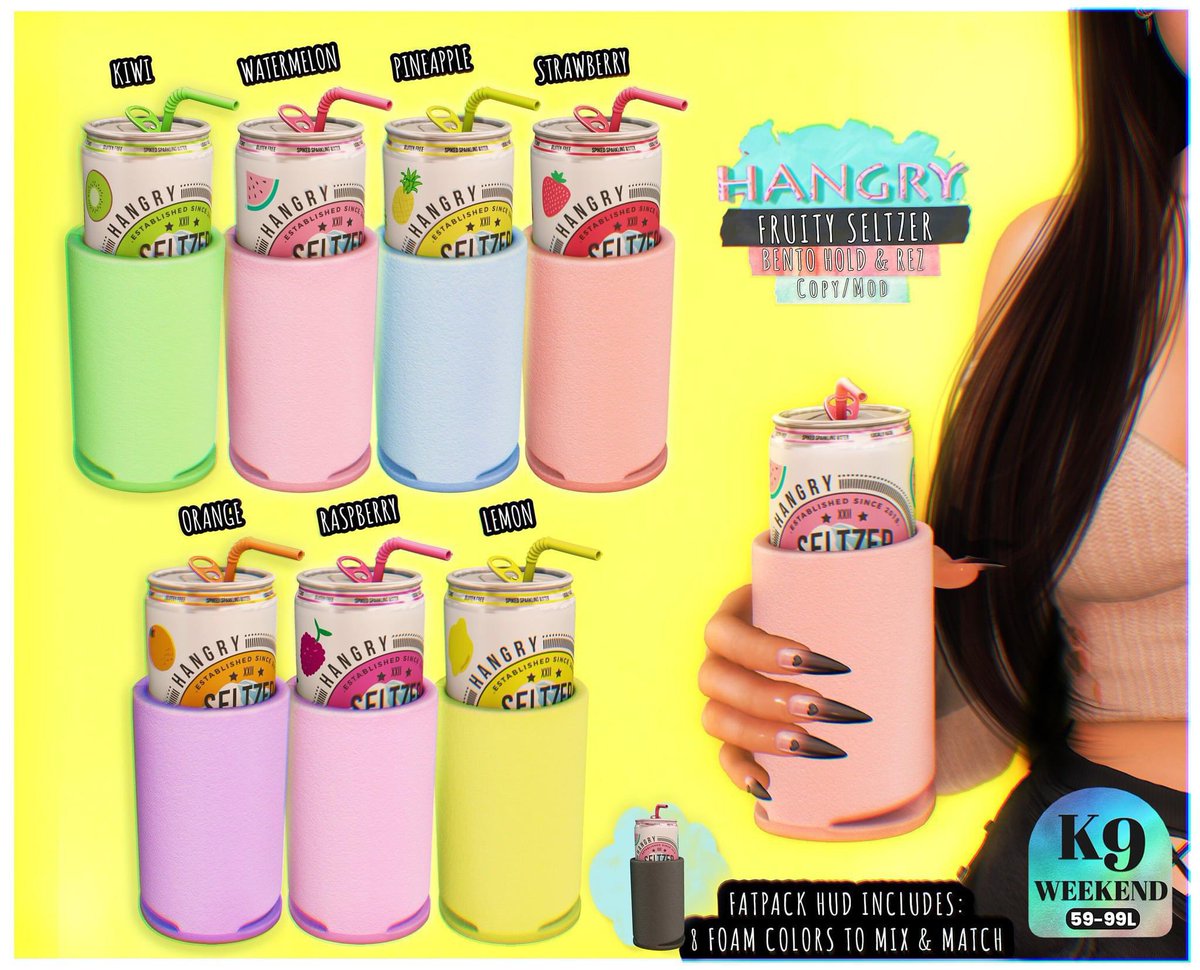 hangry_sl's tweet image. Hangry // for K9 Weekend ❤️

Available @ Main store
🚙 maps.secondlife.com/secondlife/xox…

📌 Join [ Kustom9 ] vip group to receive a NC every Friday at 9pm SLT

📌 Group Key: secondlife:///app/group/1f38f920-dec2-c8cc-c347-c76537491c90/about #hangry #kustom9 #k9weekend