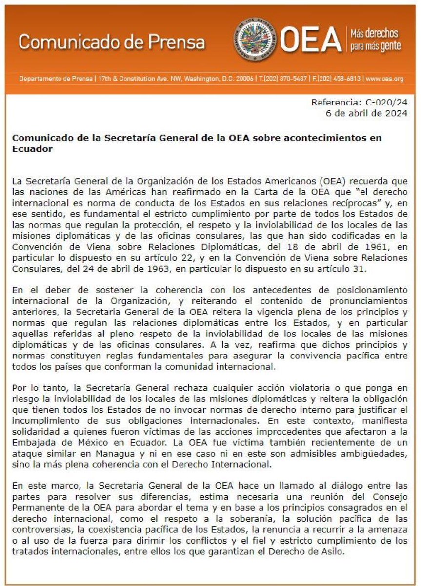 CarlosVerareal's tweet photo. Claro,se alinean con el país más fuerte. Inadmisible comparar lo de Nicaragua con lo de ayer. Cuando “asilaron”un delincuente con sentencia ejecutoriada emitieron comunicado de que no cabe para proteger prófugos? Saben de excepciones a la inviolabilidad de sedes diplomáticas? https://t.co/rBUBVIsAFW