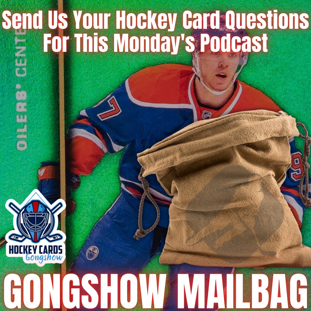 Reply with your hockey cards questions and we'll answer them on Monday's Gongshow podcast! #NHL #NHLcards #hockey #hockeycards #upperdeck #bedard #mcdavid #mackinnon #sidneycrosby #austonmatthews #ovechkin #rookiecard #kaprizov #makar