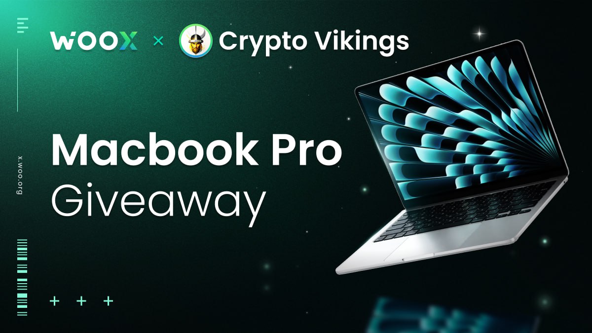 CryptoVikings07's tweet photo. @_WOO_X is feeling generous and decided to give a Macbook Pro to our community. Follow this : 

1) Sign up to WOO X using https://t.co/5n1afexj2z 
2) Deposit min $100 usd worth of any asset 
3) Fill out the google form —> https://t.co/EYAE0vhcnB

Retweet for more reach :) https://t.co/qTBgm52vZP